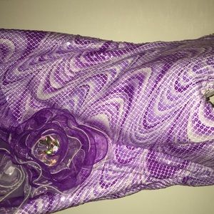 Lavender and White pageant dress